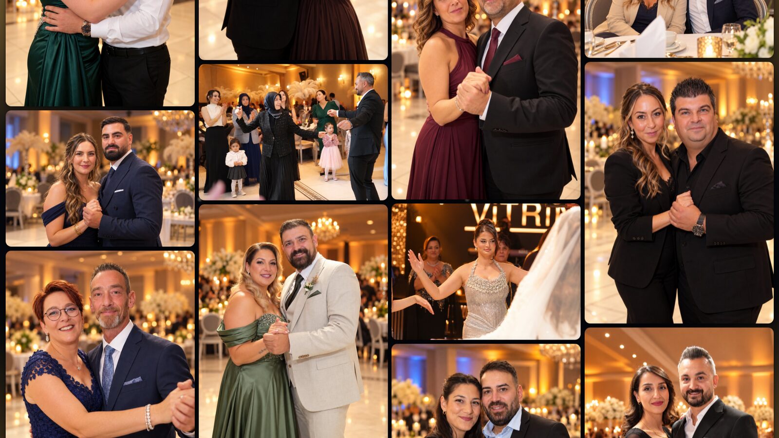 Die Foto-Wand der Slideshow